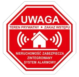 uwaga-alarm-naklejka-15x15cm