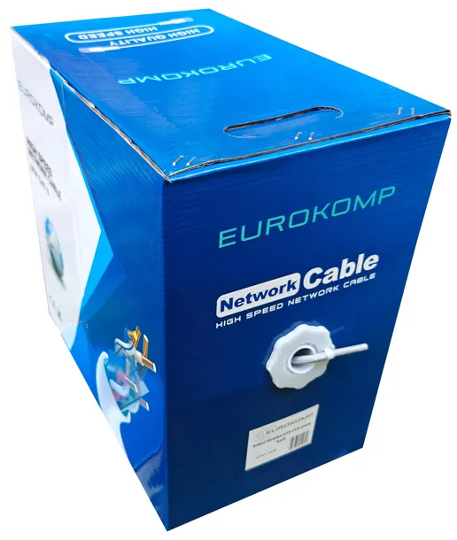 Kabel Sieciowy Internetowy Utp KAT6 Skrętka Komputerowa Eurokomp 305m.