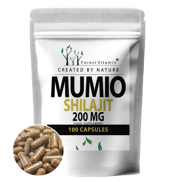 MUMIO SHILAJIT MOCNY EKSTRAKT 200mg 100k KWASY FULWOWE 20% BOGACTWO NATURY