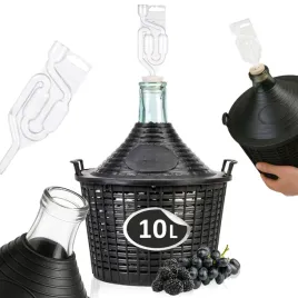 balon-na-wino-10l-cydr-w-koszu-gasior-do-wina-10-l-zestaw-korek-rurka