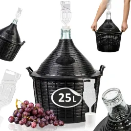 balon-na-wino-25l-cydr-w-koszu-gasior-do-wina-25-l-zestaw-korek-rurka