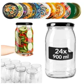24x-sloiki-szklane-900-ml-na-przetwory-miod-pitny-ogorki-malosolne-gratis