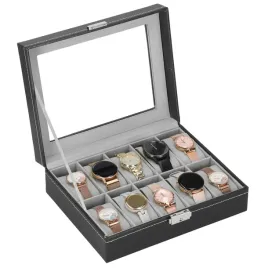 szkatulka-na-zegarki-25x20x8-cm-czarno-szary-ekoskora-organizer-z-przegrod
