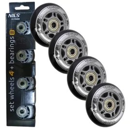 kolka-do-rolek-kauczukowe-70-mm-zestaw-4-szt-lozyska-abec-9-czarne-nils