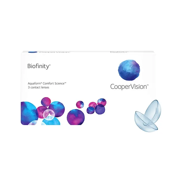 Biofinity 3 szt. - miesięczne soczewki moc -1,50