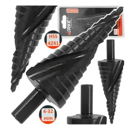 wiertlo-stozkowe-stopniowe-spiralne-choinkowe-metalu-rozwiertak-hss-4-32-mm