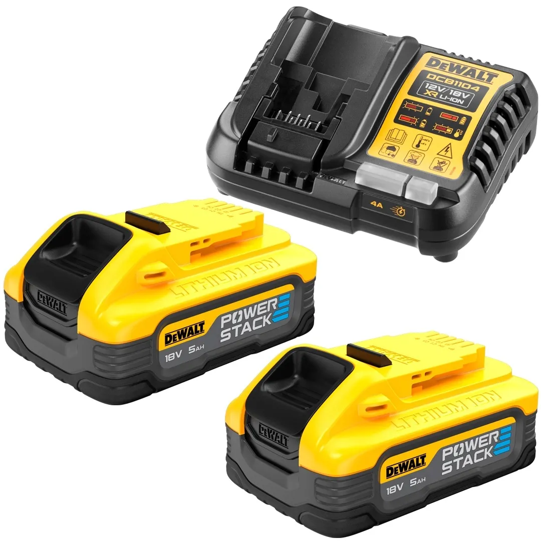 2-x-akumulator-50ah-18v-dewalt-powerstack-ladowarka-dcb1104h2
