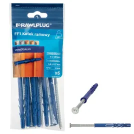 kolek-ramowy-ff1-z-lejek-8x120mm-z-wkretem-opakowanie-6-sztuk-rawlplug