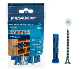 kolki-kolek-uniwersalny-8x65mm-z-wkretem-opakowanie-6-szt-rawlplug