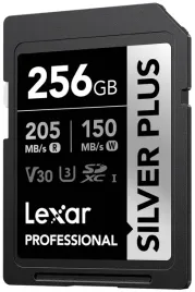 lexar-sdxc-professional-silver-plus-256gb-r205mb-s-w150mb-s-u3-v30-uhs-i