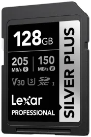 lexar-sdxc-professional-silver-plus-128gb-r205mb-s-w150mb-s-u3-v30-uhs-i