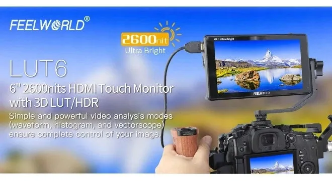 monitor-podgladowy-feelworld-lut6-stan-nowy-zawiera-baterie-nie