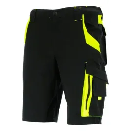 spodnie-robocze-bhp-stretch-krotkie-sara-workwear-neoflex-czarne-zolte-m