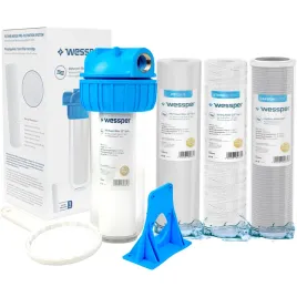 filtr-do-wody-wstepny-korpus-3-4-cal-klucz-uchwyt-4x-wklad-10-filtr