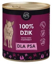 wowpets-karma-mokra-uzupelniajaca-psy-monobialkowa-dzik-100percent-miesa-850g