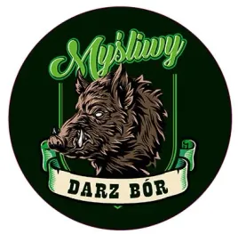 mysliwy-dzik-darz-bor-naklejka-30cm