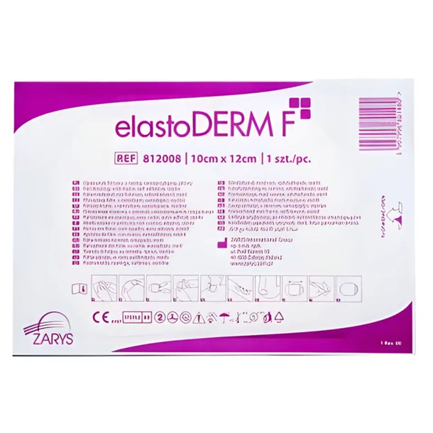 Opatrunek Foliowy Plaster Z Ramką Elastoderm 10x12cm Samoprzylepny Jałowy