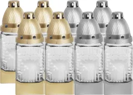 znicz-szklany-418mk-mix-16h-8szt-transparentny