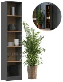 regal-biurowy-na-ksiazki-segregatory-40cm-szafka-antracyt-dab-artisan