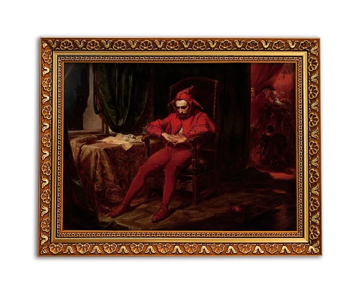 Obraz na płótnie w drewnianej ramie Stańczyk Jan Matejko