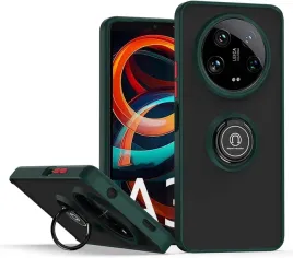 anlalish-etui-do-xiaomi-14-ultra-5g-ring-stojak-matowe-zielone
