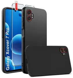 etui-czarne-matowe-silikon-slim-do-samsung-xcover-7-pro-szklo-9h