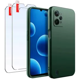 zestaw-etui-do-realme-c31-or-matowe-zielone-silikon-slim-2-sztuki-szklo