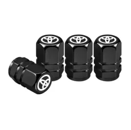 designerskie-czarne-aluminiowe-nakretki-wentylkow-do-toyota-z-logo-toyota