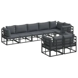 zestaw-sof-na-ogrod-z-poduszka-8-pcs-czarny-aluminium