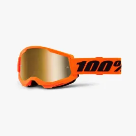 gogle-motocyklowe-strata-2-neon-orange-czarny-zlote-lustro-100percent
