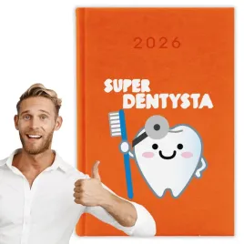kalendarz-2026-a5-pomaranczowy-planer-niedziele-swieta-dla-dentysty-01