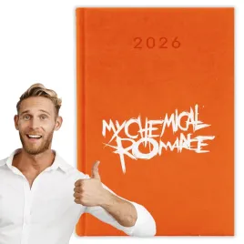 kalendarz-2026-a5-pomaranczowy-planer-niedziele-imp-my-chemical-romance