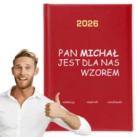 kalendarz-2026-a5-czerwony-planer-niedziele-swieta-m2p-nauczycielu-13-imie