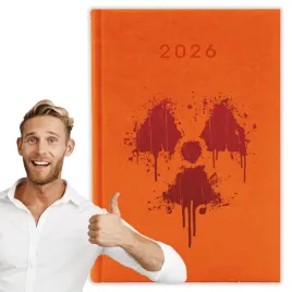 kalendarz-2026-a5-pomaranczowy-planer-niedziele-swieta-radioaktywny-01