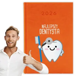 kalendarz-2026-a5-pomaranczowy-planer-niedziele-swieta-pdm-dla-dentysty-01
