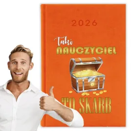 kalendarz-2026-a5-pomaranczowy-planer-niedziele-taki-nauczyciel-to-skarb
