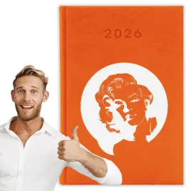 kalendarz-2026-a5-pomaranczowy-planer-niedziele-swieta-marilyn-monroe-01