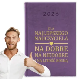 kalendarz-2026-a5-fioletowy-planer-niedziele-dla-najlepszego-nauczyciela