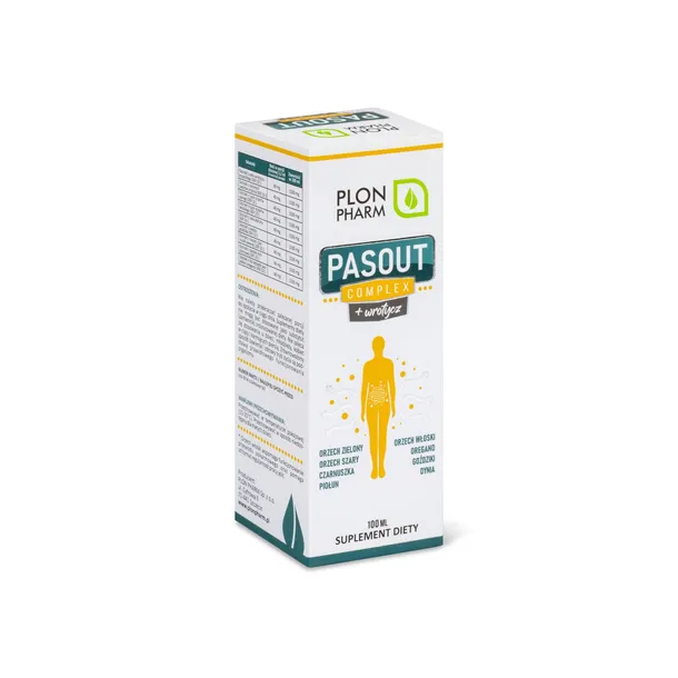 Pasout Complex + wrotycz Płynny suplement diety od PLON PHARM - 100 ml