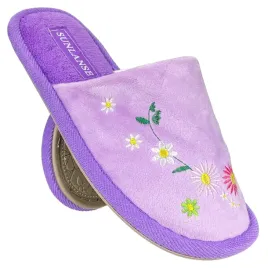kapcie-tiva-cieple-miekkie-pluszowe-wsuwane-pelne-haft-kwiatki-fioletowe-40