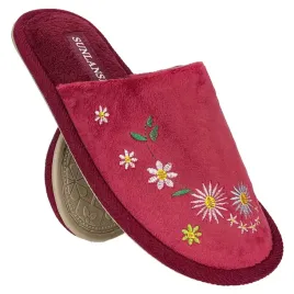 kapcie-tiva-cieple-miekkie-pluszowe-wsuwane-pelne-haft-kwiatki-bordowe-37