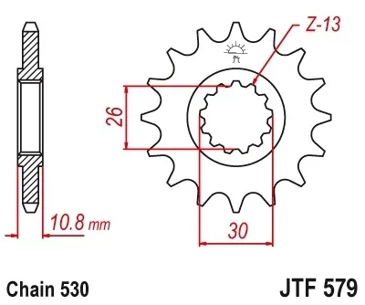 jt-sprockets-jtf57917rb-waga-z-opakowaniem-0-5-kg