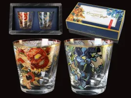 kpl-2-szklanek-do-whisky-v-van-gogh-sloneczniki-irysy-carmani
