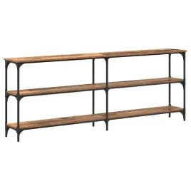 stol-konsolowy-z-polka-stare-drewno-200-x-29-x-75-cm