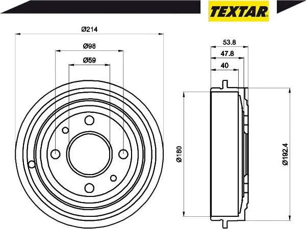 textar-94014800-beben-hamulcowy-numer-katalogowy-czesci-94014800