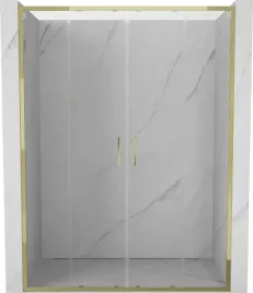 mexen-exo-drzwi-prysznicowe-podwojne-rozsuwane-160-cm-transparent-zlote-