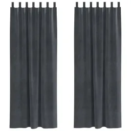 zaslony-z-zaslonami-2-pcs-jasnoszary-140-x-225-cm-aksamit