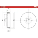 trw-db4339-beben-hamulcowy-wysokosc-43-mm