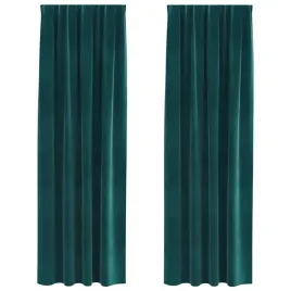 zaslony-z-zaslonami-2-pcs-ciemnozielony-140-x-260-cm-aksamit