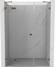 mexen-lunar-drzwi-prysznicowe-uchylne-lewe-125-cm-transparent-rozowe-zlot